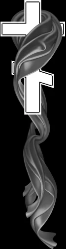 Крест с драпировкой